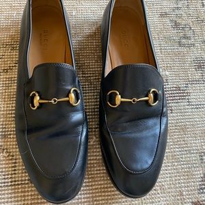 Gucci Jordaan Leather Loafers [Black, sz 38]